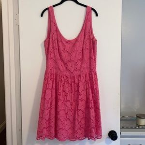 Pink Lilly Pulitzer Eyelet Mini Dress